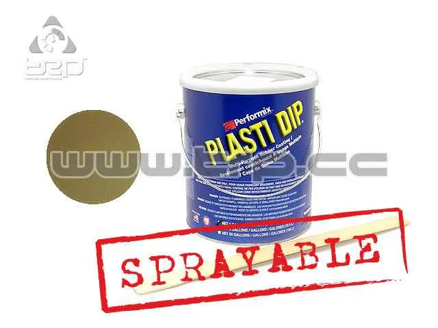 Plastidip effet brillant or métallisé (3 kg/3,78 L) - Application au p